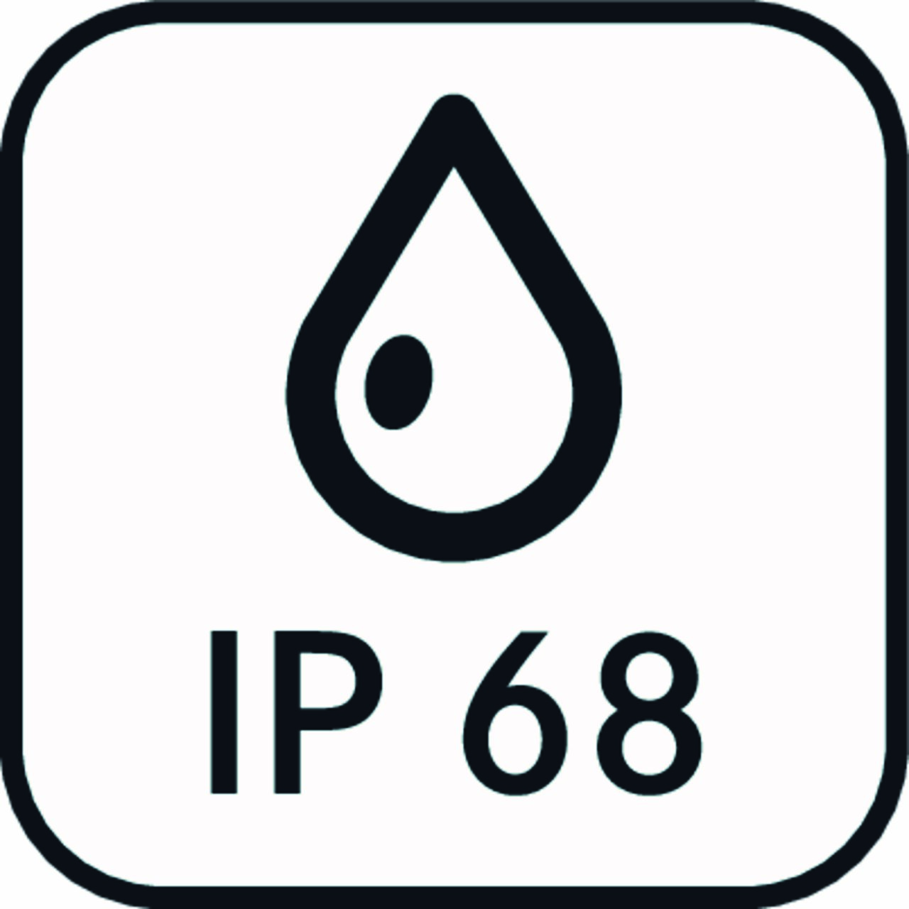 Protection against dust and water splashes IP68